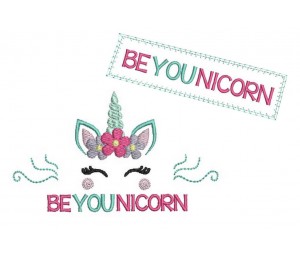 Stickdatei - Be YOU nicorn Einhorn
